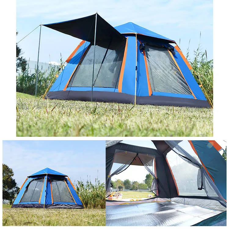 HOMFUL Customized Multiple Choice Family 3 4 5 6 Persons Big Camping Equipment Waterproof Outdoor Tents