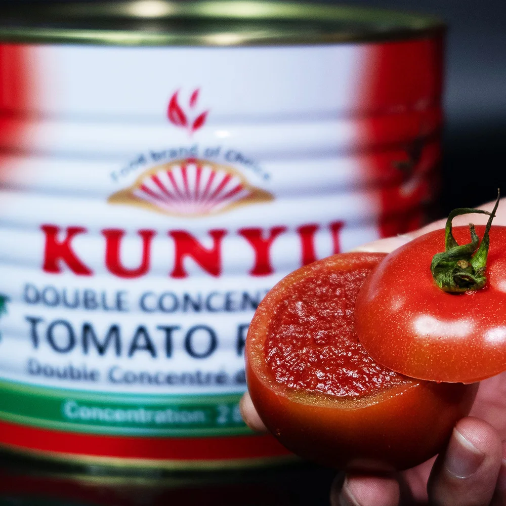 Консервированная томатная паста марки Kunyu, консервированный томатный соус всех размеров, легко открывается, оптовая цена
