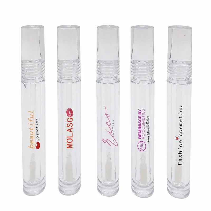 
The completely transparent lip gloss tube of new design 