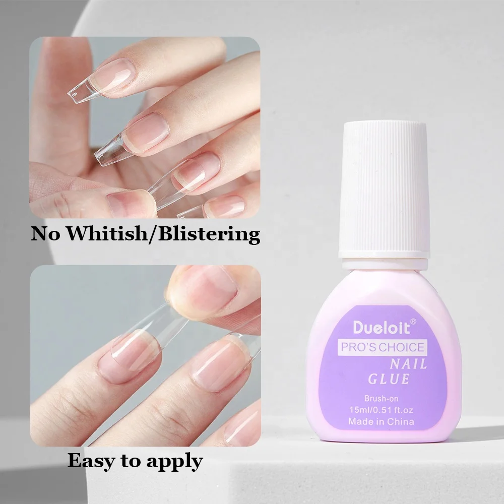 Nail Glue Wholesale Brush On nail glue for press on nails Professional Fast Drying Bond Glue Accept Custom Logo
