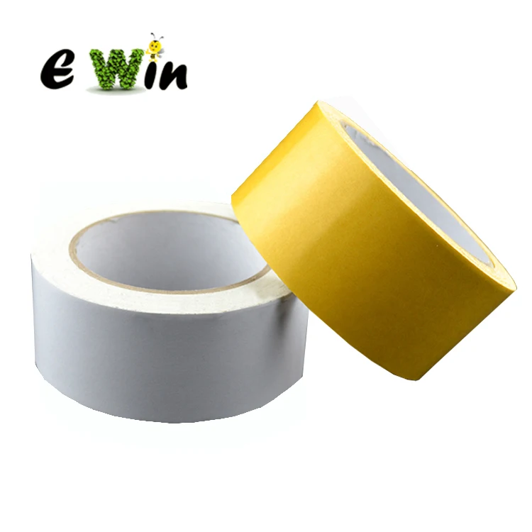 Removable no residue self adhesive rug non slip tape cloth double sided carpet tape for carpet