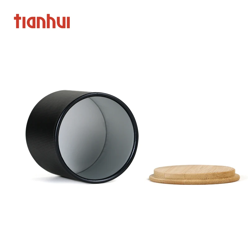 Tea Biodegradable Custom Printed Round Boxes Tube Food & Beverage Packaging Specialty Paper Stamping,gold Foil 83 Series PT-8301