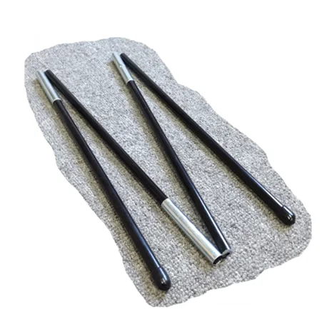 
Light Green Fiberglass Poles with metal connectors FRP Pultruded Products/FRP Tent Poles/Fiberglass Golf Sticks 