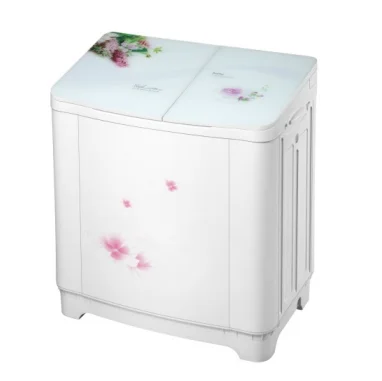 Hot selling  8.5kgs semi-auto double layers twin tub electric wash machine with dryer for dormitory or commercial laundry washer