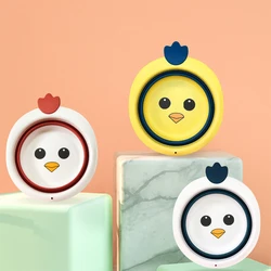 Laychee Plastic Baby Basin, 4L Capacity PP+TPE Round Washing Plastic Basin With Hanging Hole//