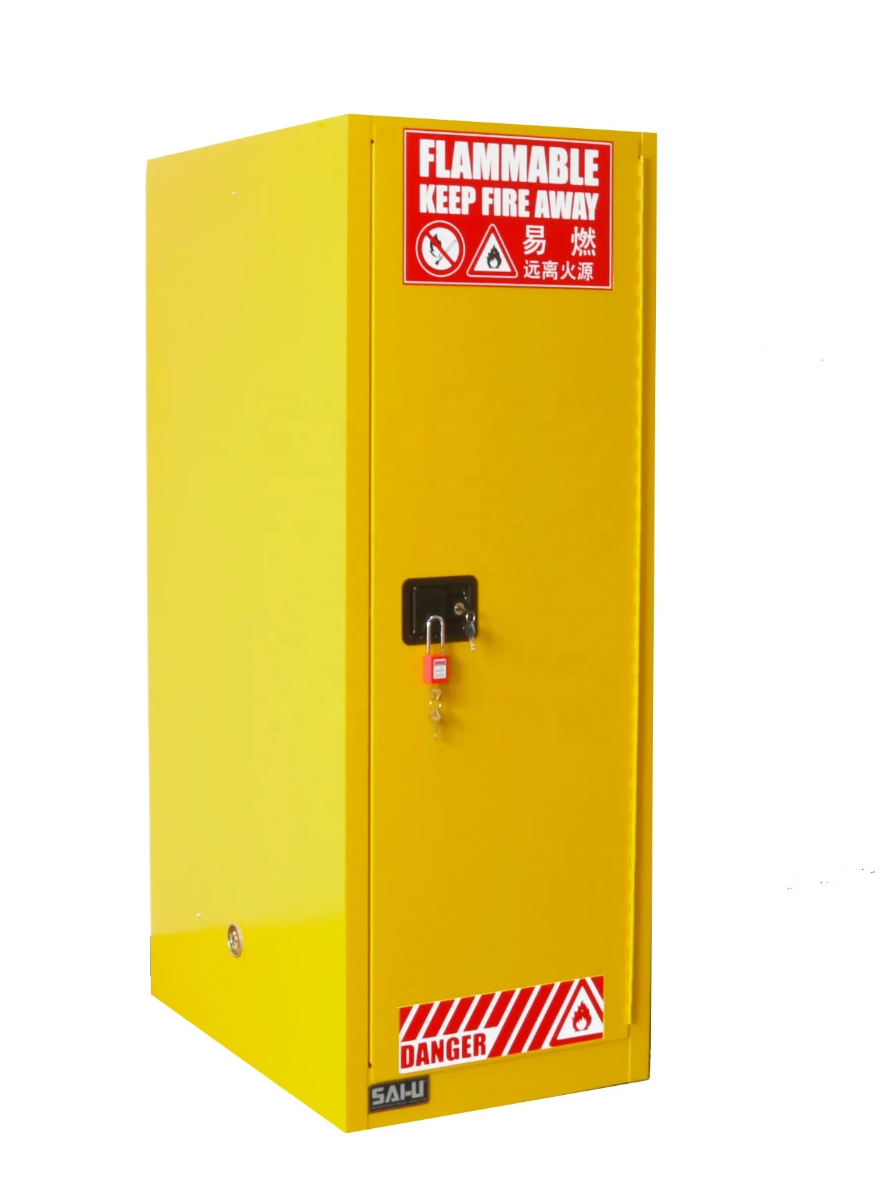 SAI-U Auto-door Self-closing door with FM Chemical Storage Safety Cabinet 54 Gal
