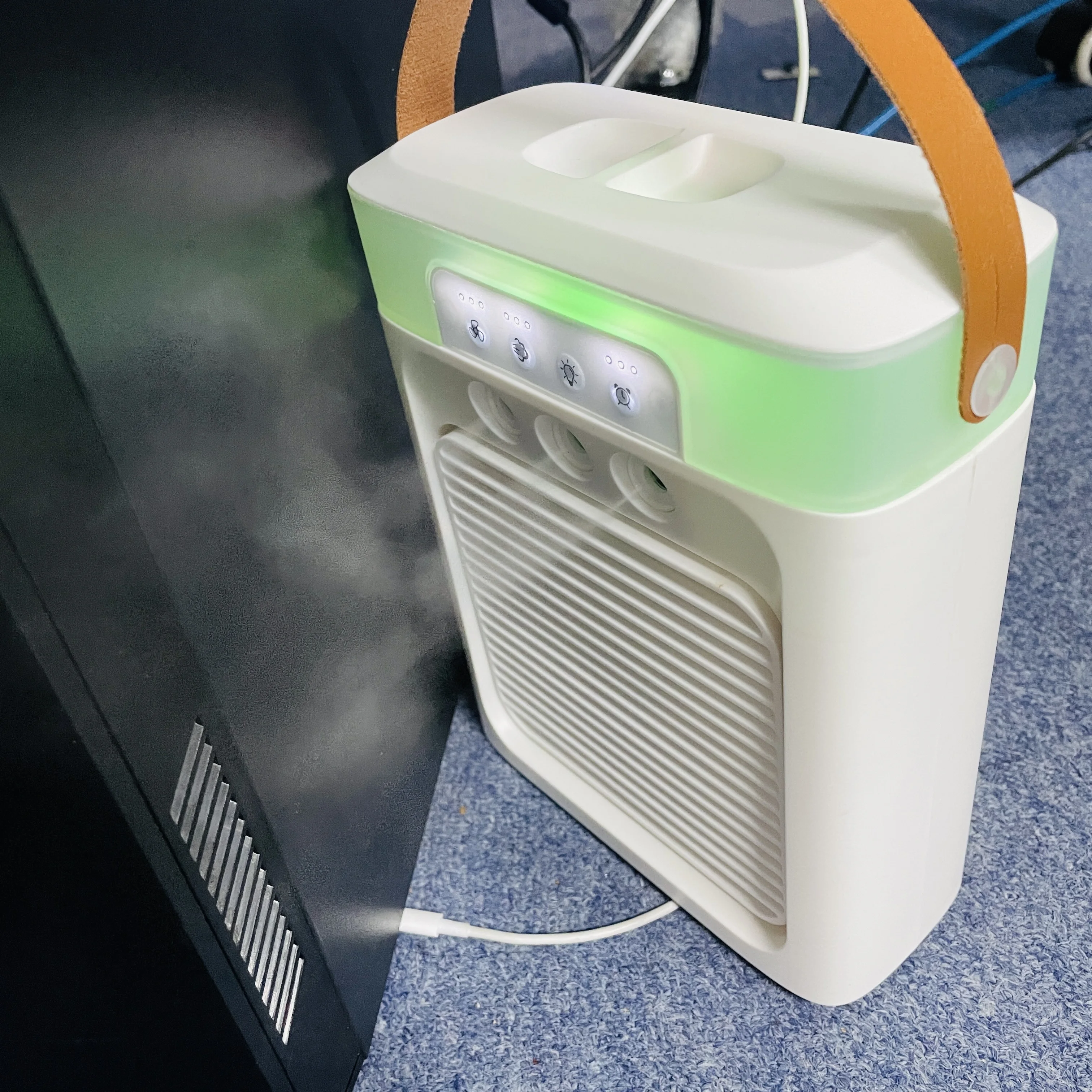 Personal Air Conditioner, Small Portable Air Conditioners, Evaporative Air Cooler Fan for Desk Bedroom Office Camping