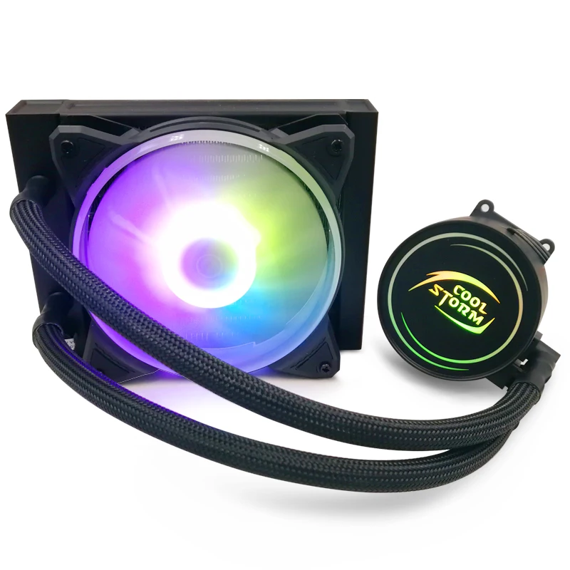 rgb fan PC Case Cooling LED lights Fan Liquid CPU fan For CPU 120 AIO wate CPU Cooler