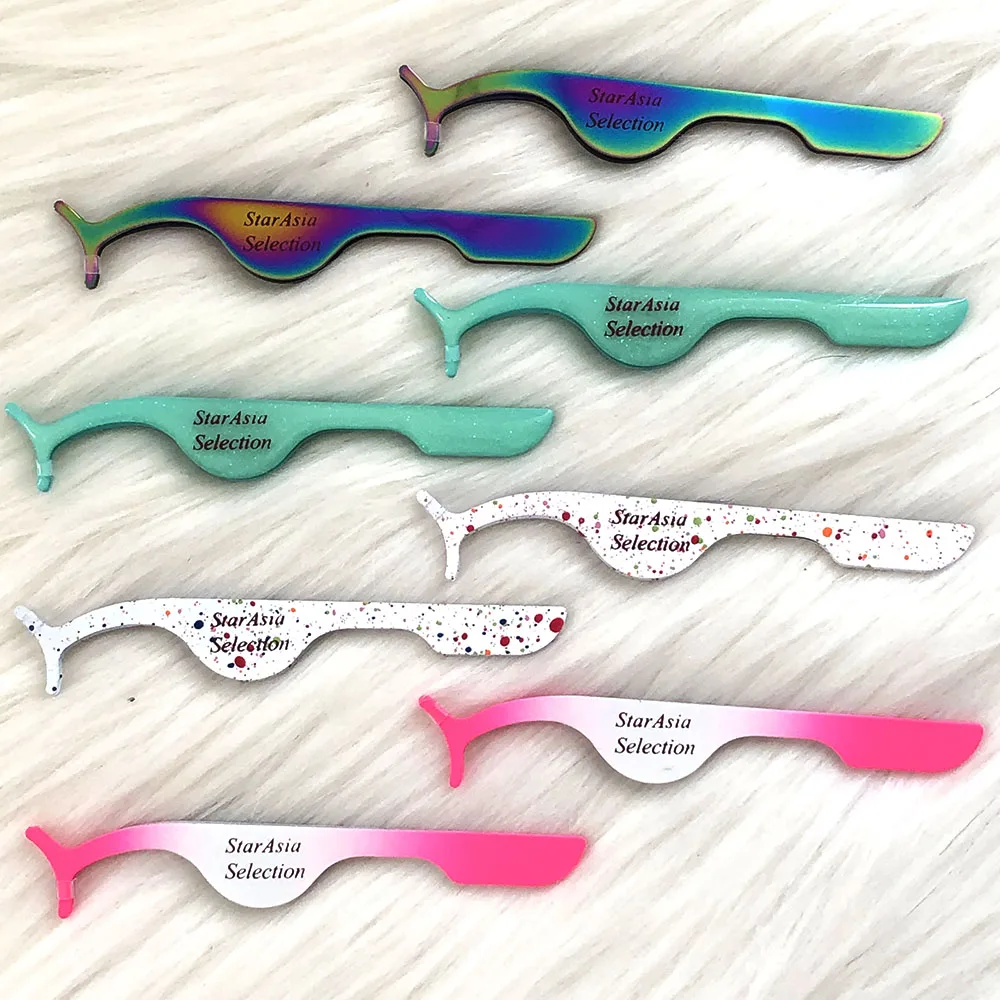 Rose red gold eyelash custom eyelash tweezers  private label