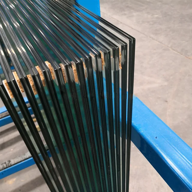 6mm 8mm 10m 12mm thickness PVB SGP clear tempered laminated glass for building CE SGCC Certificate price