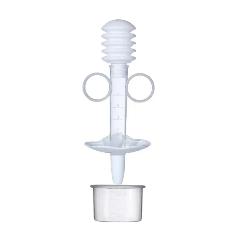 Wholesale BPA Free Safe PP Medicine Transparent Baby Dropper Feeder With Measuring Cup