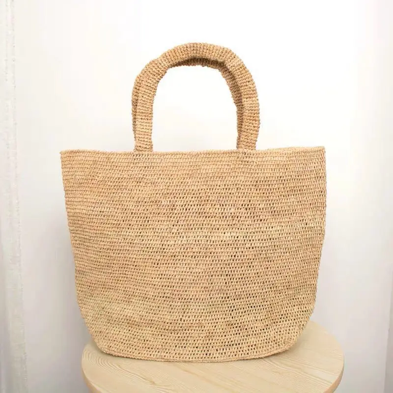 Wholesale Designer Raffia Grass Handmade Macrame Bag Raffia Grass Crochet Bag summer beach bags for Women
