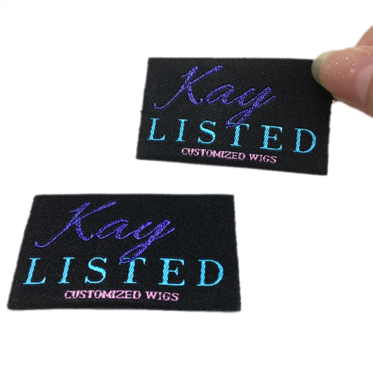 Factory Weaving Machine Making High Density Damask Woven Label Garment Clothing Labels