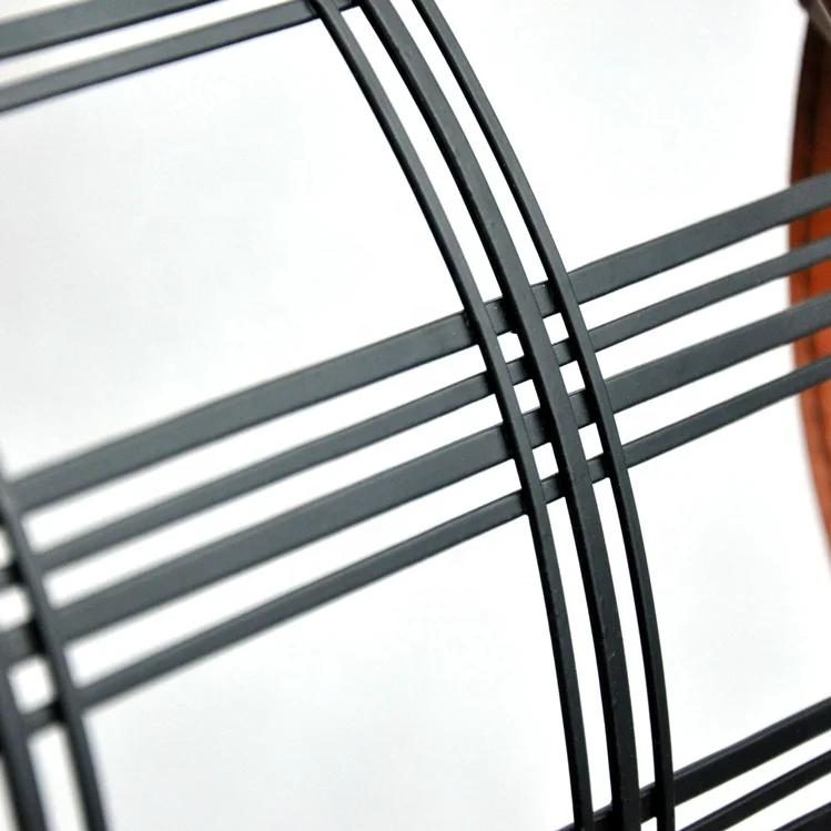 IVYDECO Home Decoration Set 2  Metal Wire Laundry clothes Basket with Leather Hand