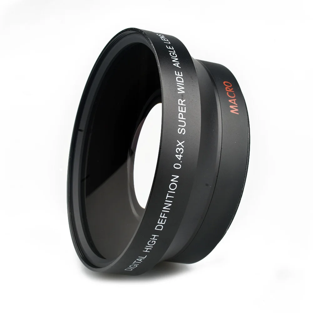 High Definition HD 67mm 0.43x Wide Angle Macro Lens for Canon Nikon