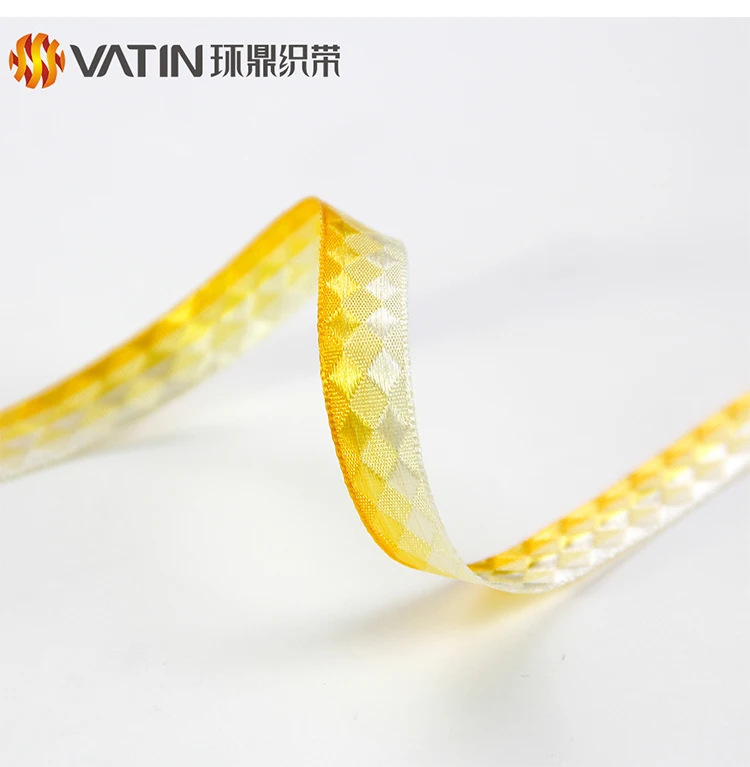 
Wholesale Custom 3 / 8 Inch Personalized Diamond Rhombus Ribbon By More Than 10 Years Experience Factory and Professional Team 