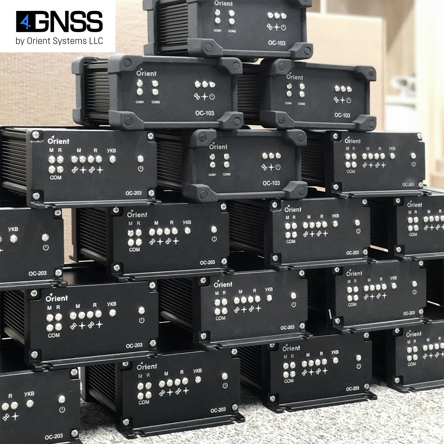 
Satellite compass 4GNSS OS-203 receiver with Heading Roll or Pitch 