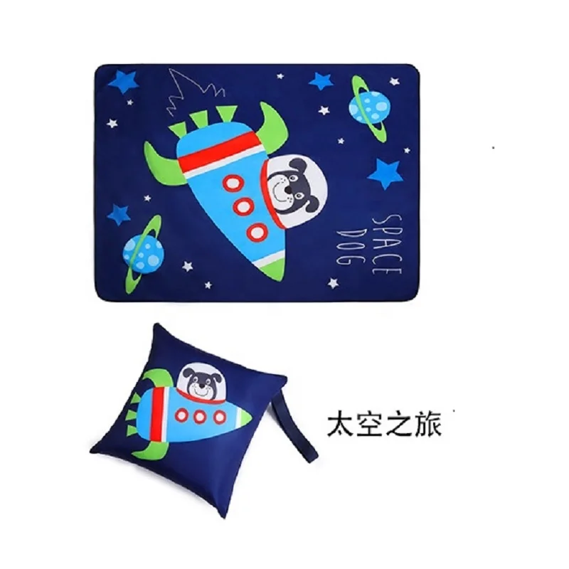 Portable Outdoor Folding Recycled Polyester Pvc Blue Voited Picnic Carpet Mat