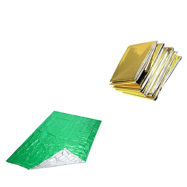 Mylar одеяло толстое и индусургически оранжевое аварийное тепловое космическое одеяло Спальный мешок Палатка пончо