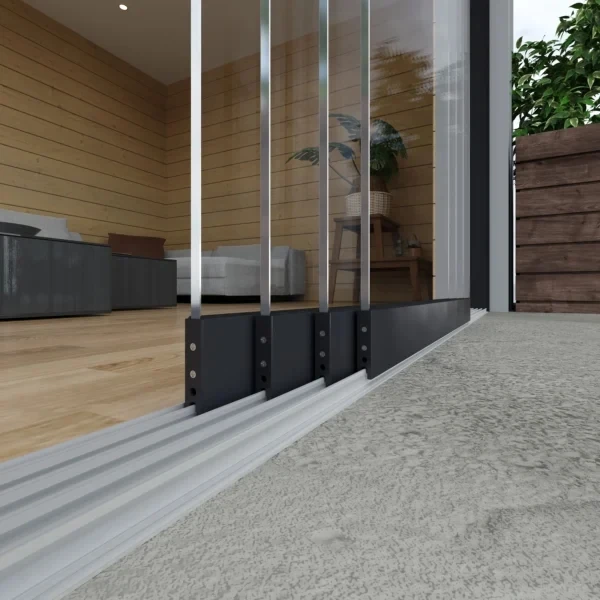 Economic Easy Install Operators Motor Interior Glass Door Automatic Sliding Door Opener System Electric Gate Folding Door