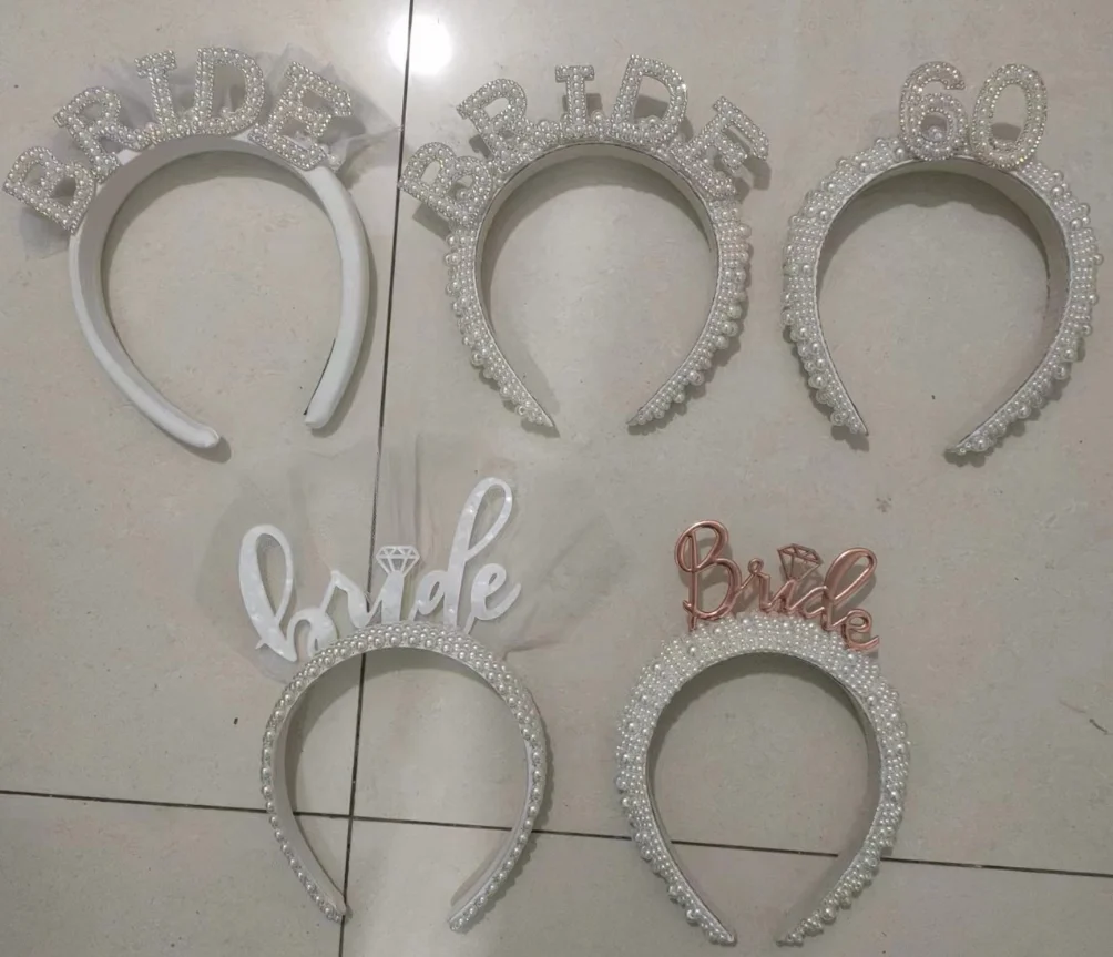 Bachelorette Party Crown Bride To Be Crown Bridal headband bride pearl headband