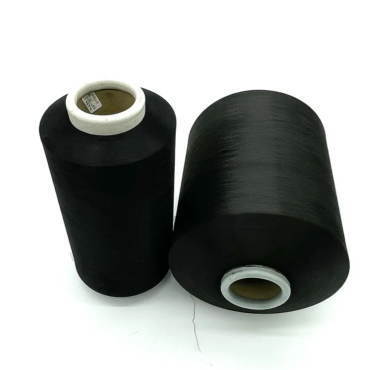 High evenness polyester spandex yarn air covering yarn for weaving