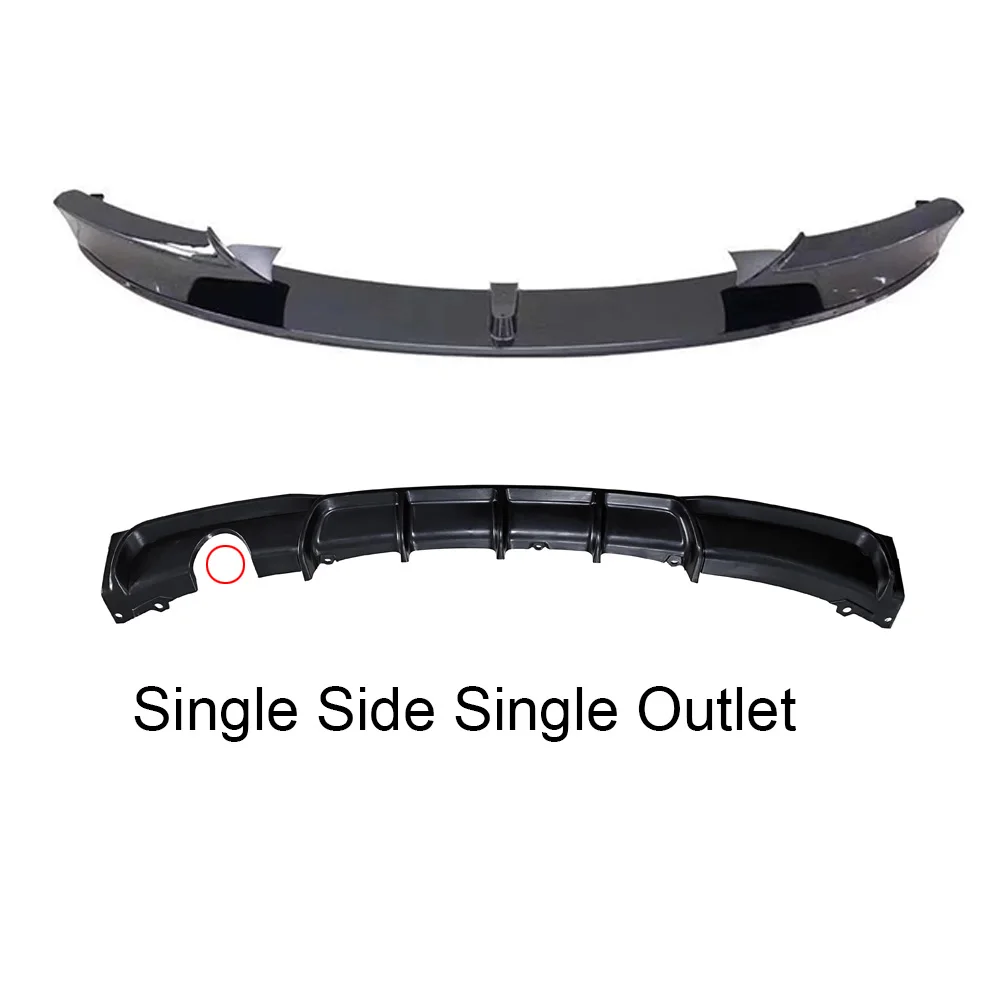 3 SERIES 2012-2019 F30 F35 M performance glossy black front lip rear diffuser F30 front splitter for BMW