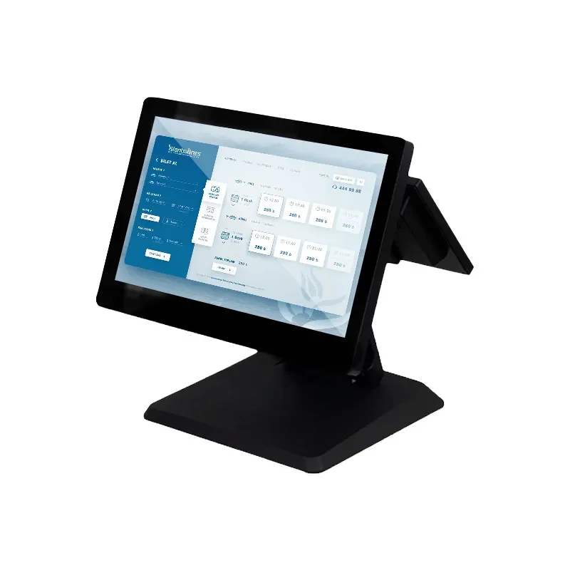 15.6Inch With 10.1inch Customer Display  Touch Dual Screen Pos Terminal All In One Cash Register Machine