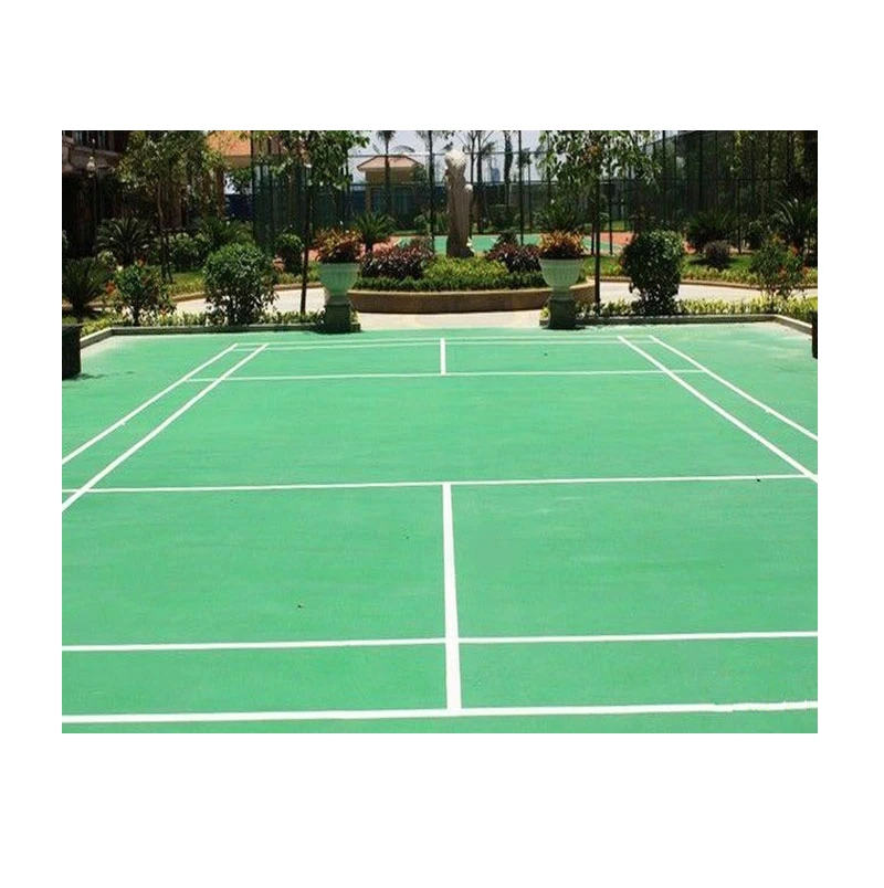 Durable Waterproof Polyurethane Indoor Tennis Court Rubber field outdoor all- weather sports court for badminton
