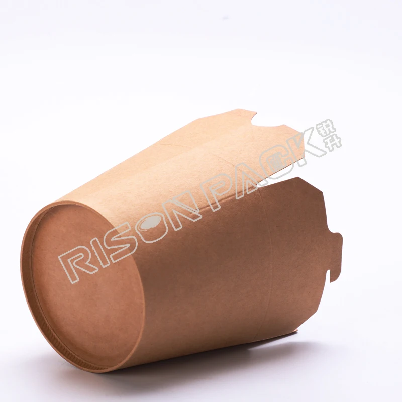 Custom Printed Disposable 16 26 32oz Kraft Packaging For Food Takeout Takeaway Rice Chinese Noodle Packing Paper Box With Handle