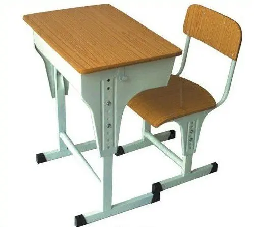 
Metal Wooden School Furniture Student Table and Chair 