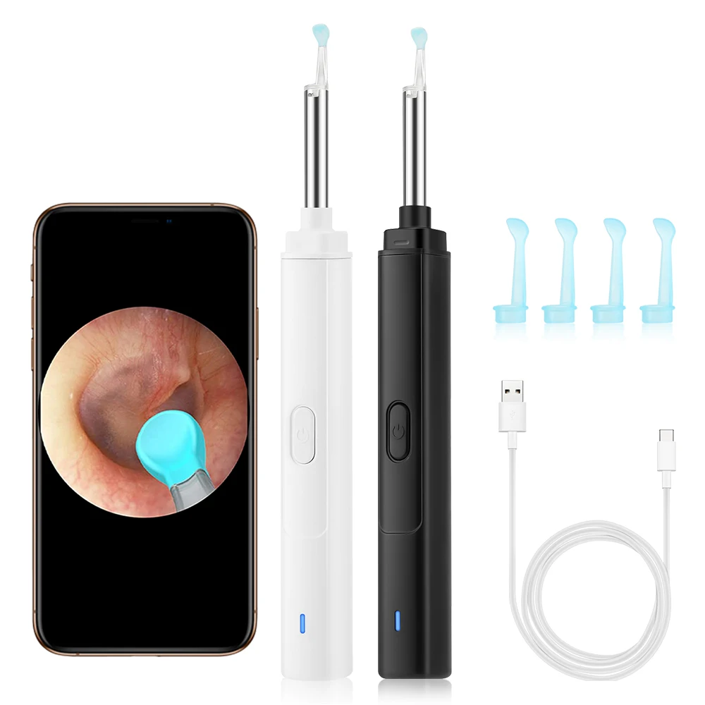 USB Ear Wax Removal Tool Wireless WiFi Visual Otoscope Camera Electric Ear Cleaner