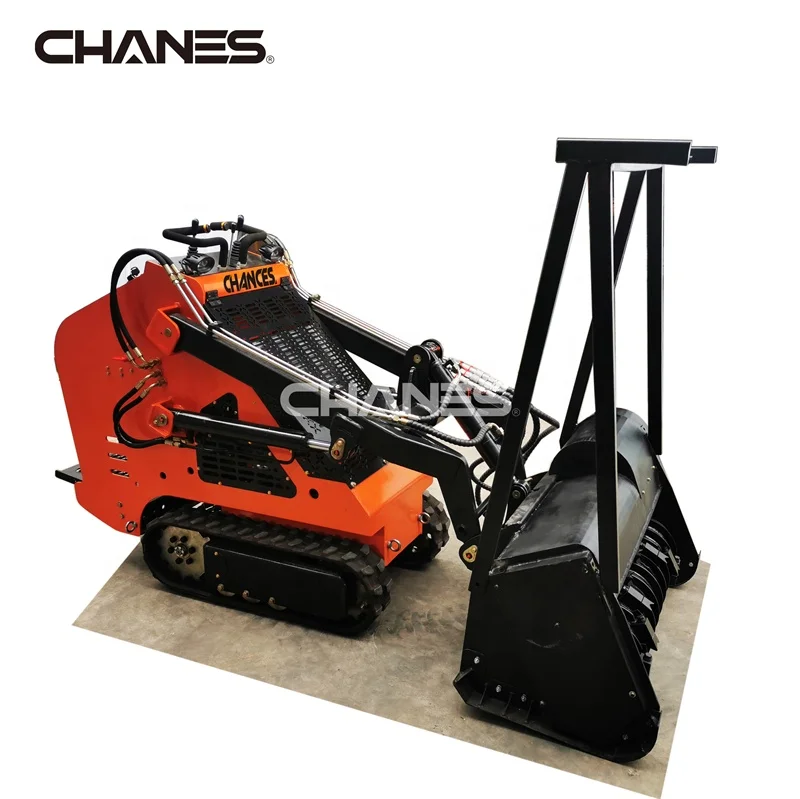 Free shipping Brand new forestry  mulcher   attachment for mini skid steer loader mini loader forestry mulcher