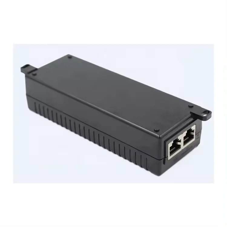 2 Port Ethernet Injector Power Supply Adapter for CCTV IP Camera 1000Mbps Gigabit 60W POE Injector Adapter Switch