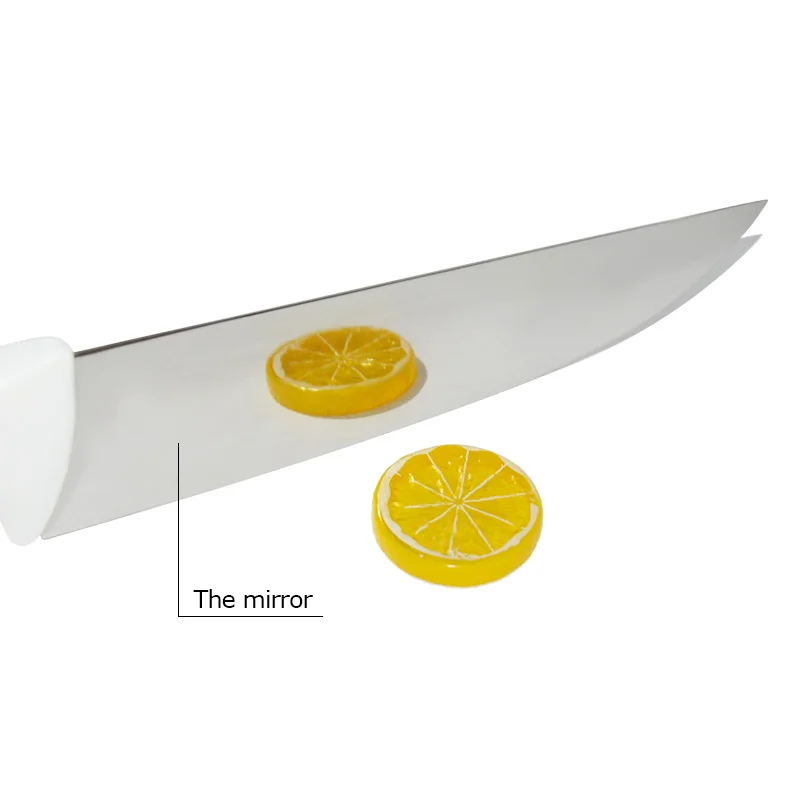 Hot Sales 3CR13 Stainless Steel butcher chef knife with White Plastic Handle