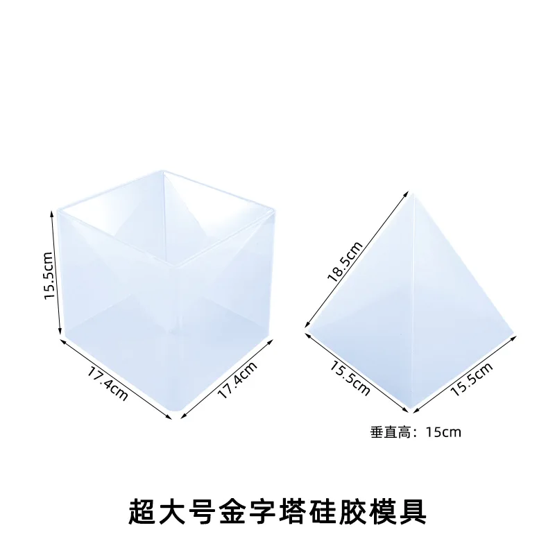 M2115 Large Pyramid Silicone Mold for Jewelry Making Craft Casting Pyramid Clear Custom Epoxy Resin Molds