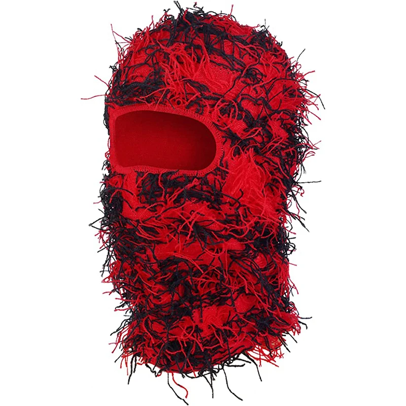 Manufacturer premium high quality blue green pink camouflage knitted balaclava