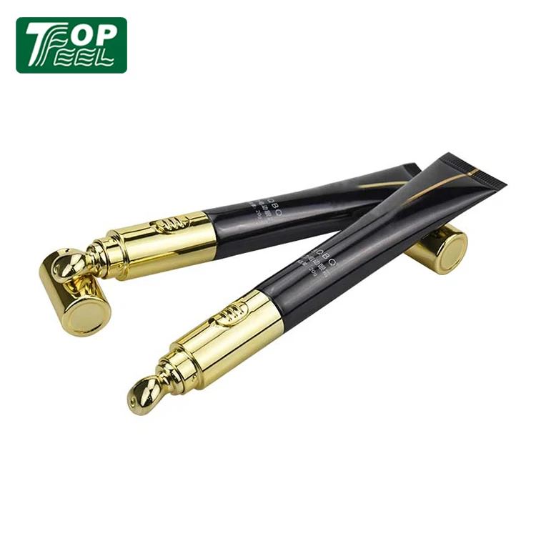 Luxury Vibration Zinc Alloy Soft Massage Eye Cream Cosmetic Tube Packaging Eye Cream Container