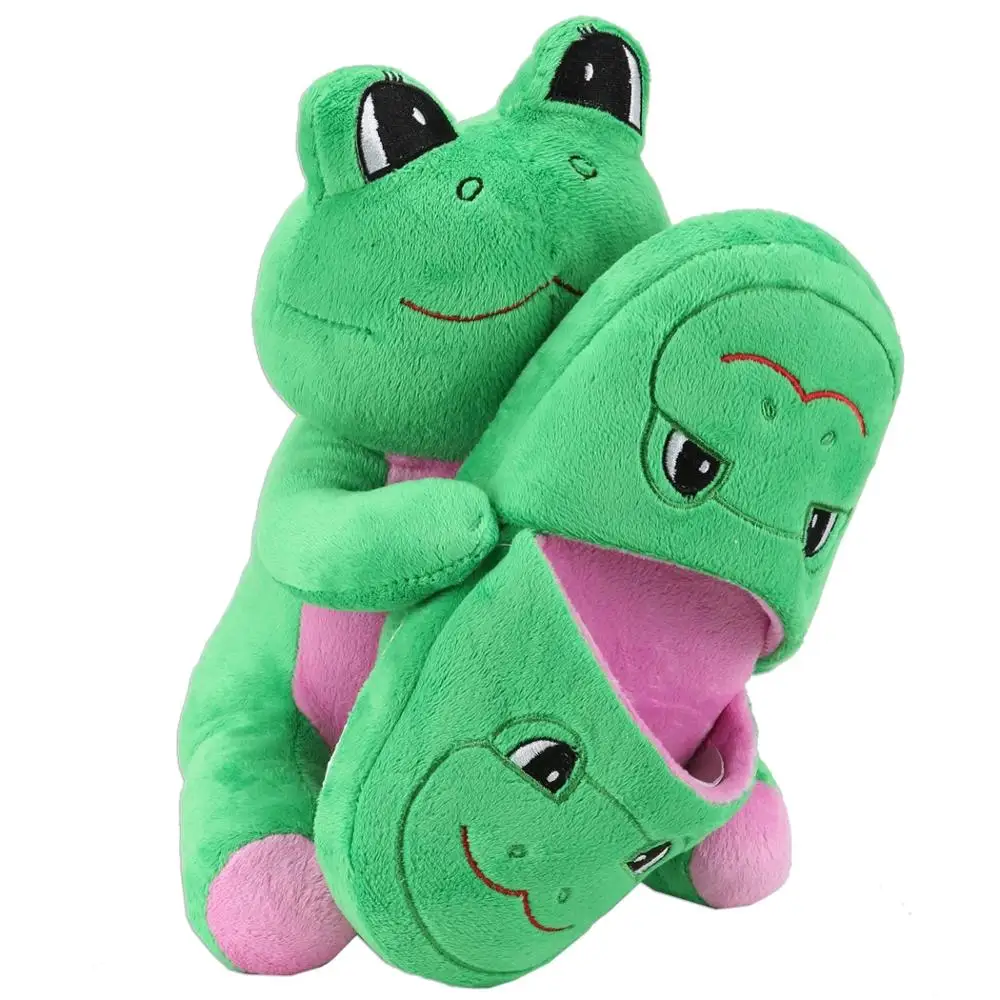 Factory pink panther soft plush kids slippers