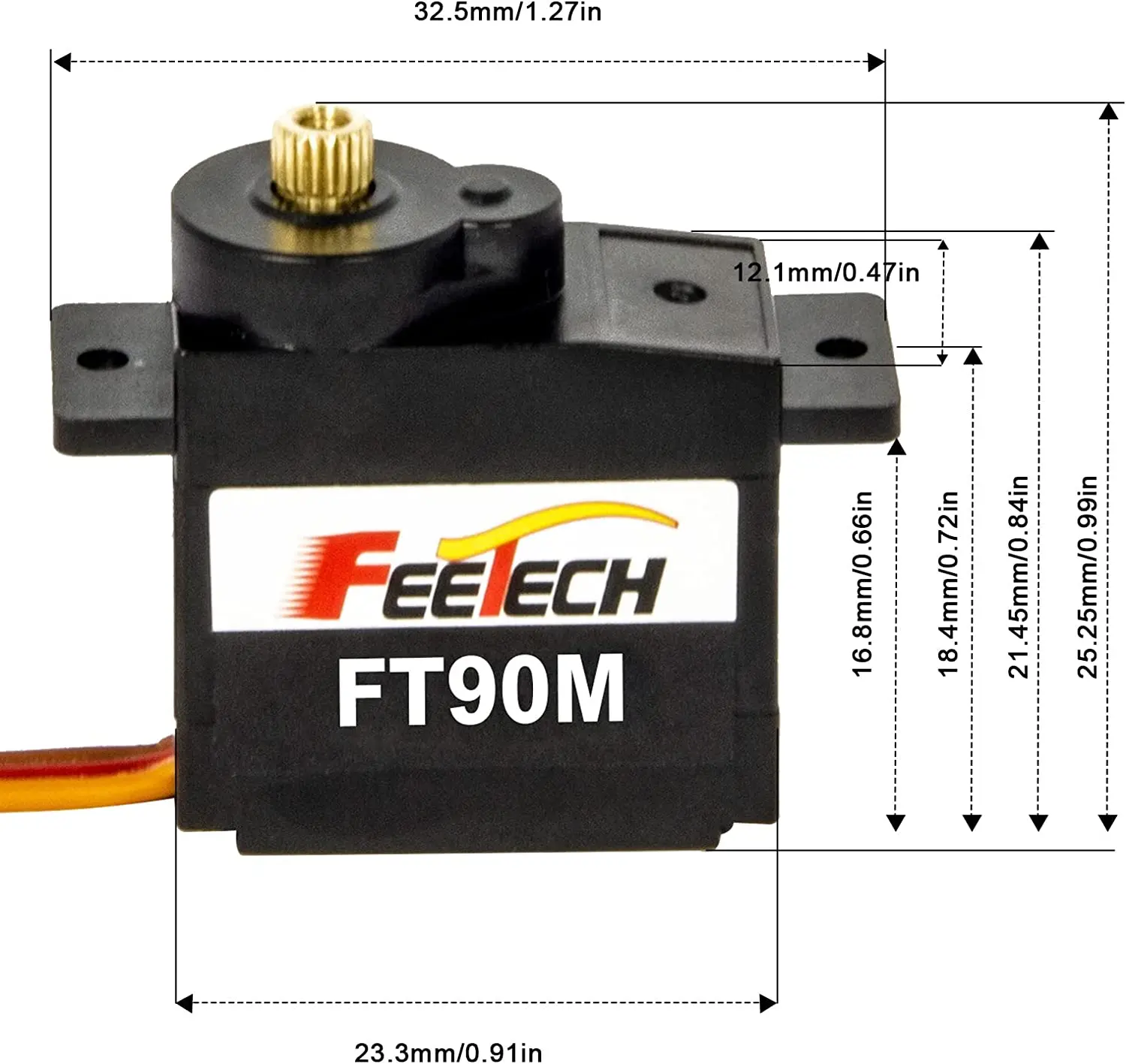 High Reliability 2.3kg.Cm Large Torque servo aircraft rudder servo building quadruped robots hexapod walkers robotic arms