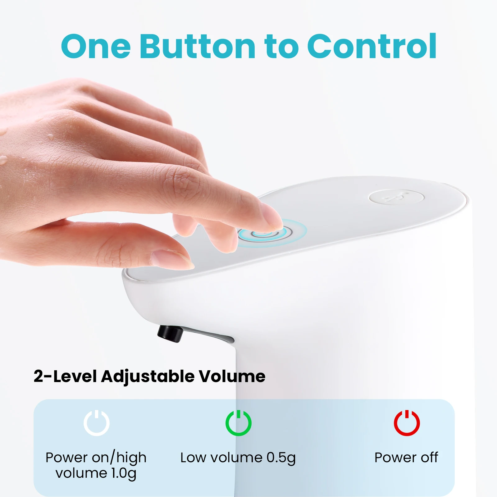 Rechargeable Soap Dispenser Minimalist Home Waterproof Foaming Automatic Touchless Infrared Sensor