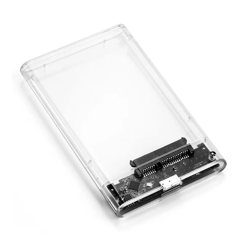 Фабрика 2,5 дюймов последовательный интерфейс SATA твердотельный накопитель (SSD) Механические USB3.0 сдвижной крышкой закаленное стекло с закругленными краями прозрачный корпус мобильного жесткого диска