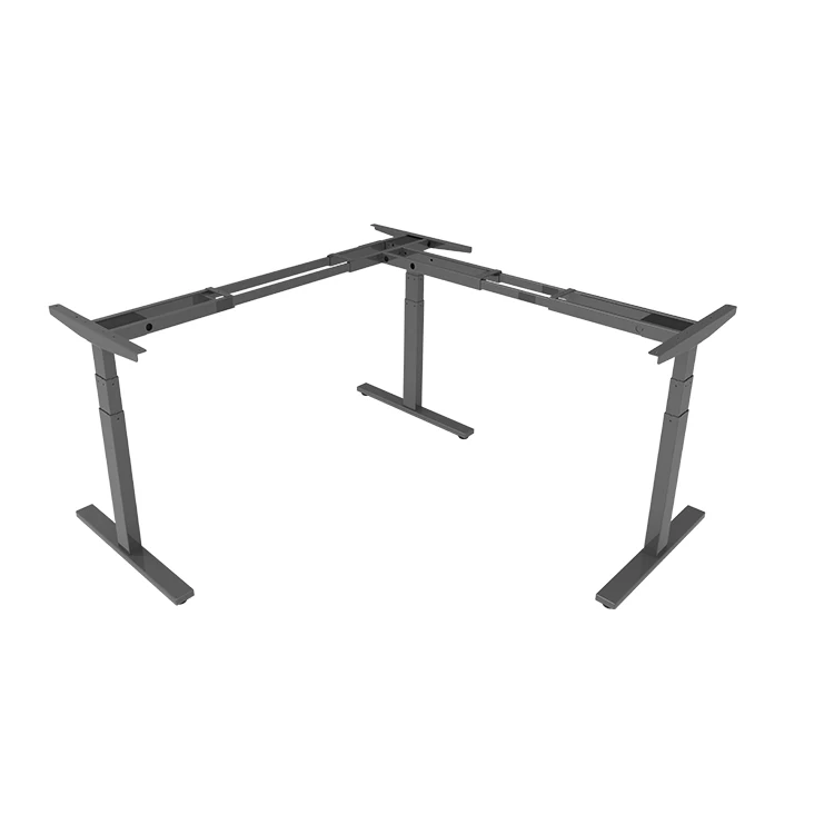 L-shaped 3 ноги электрические регулируемая высота офиса