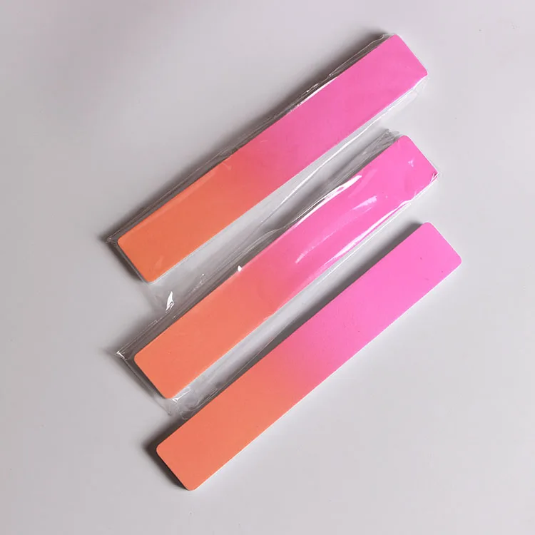 China supplier nail care tools eva gradient color 2 side nail buffer