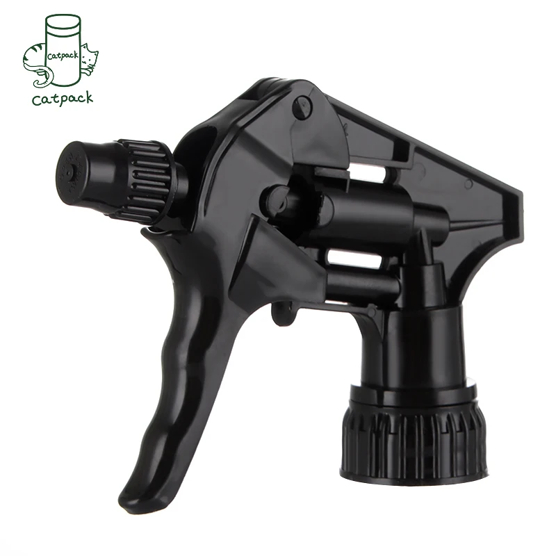 Wholesale Hot Selling Factory Customized 28/400 All Black Trigger Sprayer D Type Plastic Chemical Resistant Trigger Sprayer