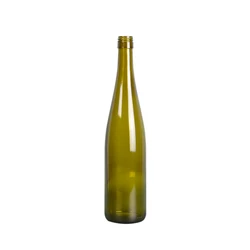 Cheap 750ml Rhine Antique Green Red Glass Wine Bottle with Screw Cap