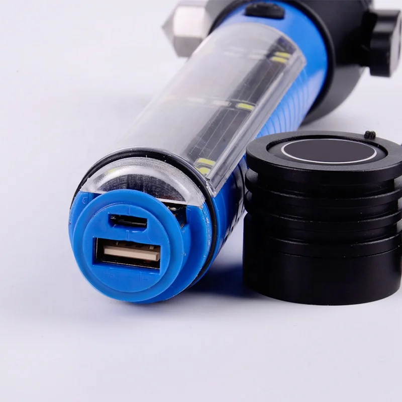 Multifunction Car Emergency Rescue Flashlight Hammer Belt Cutter