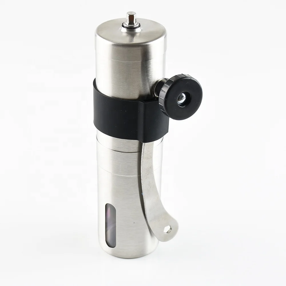 Manual Coffee Grinder Hand Coffee Bean Grinder with Measuring Brush Spoon