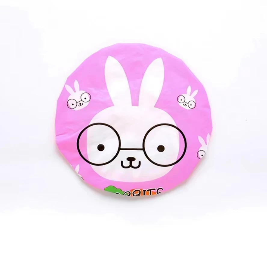 Hot Selling Cartoon Lovely Animal Waterproof Shower Cap Children Durable Shower Hat