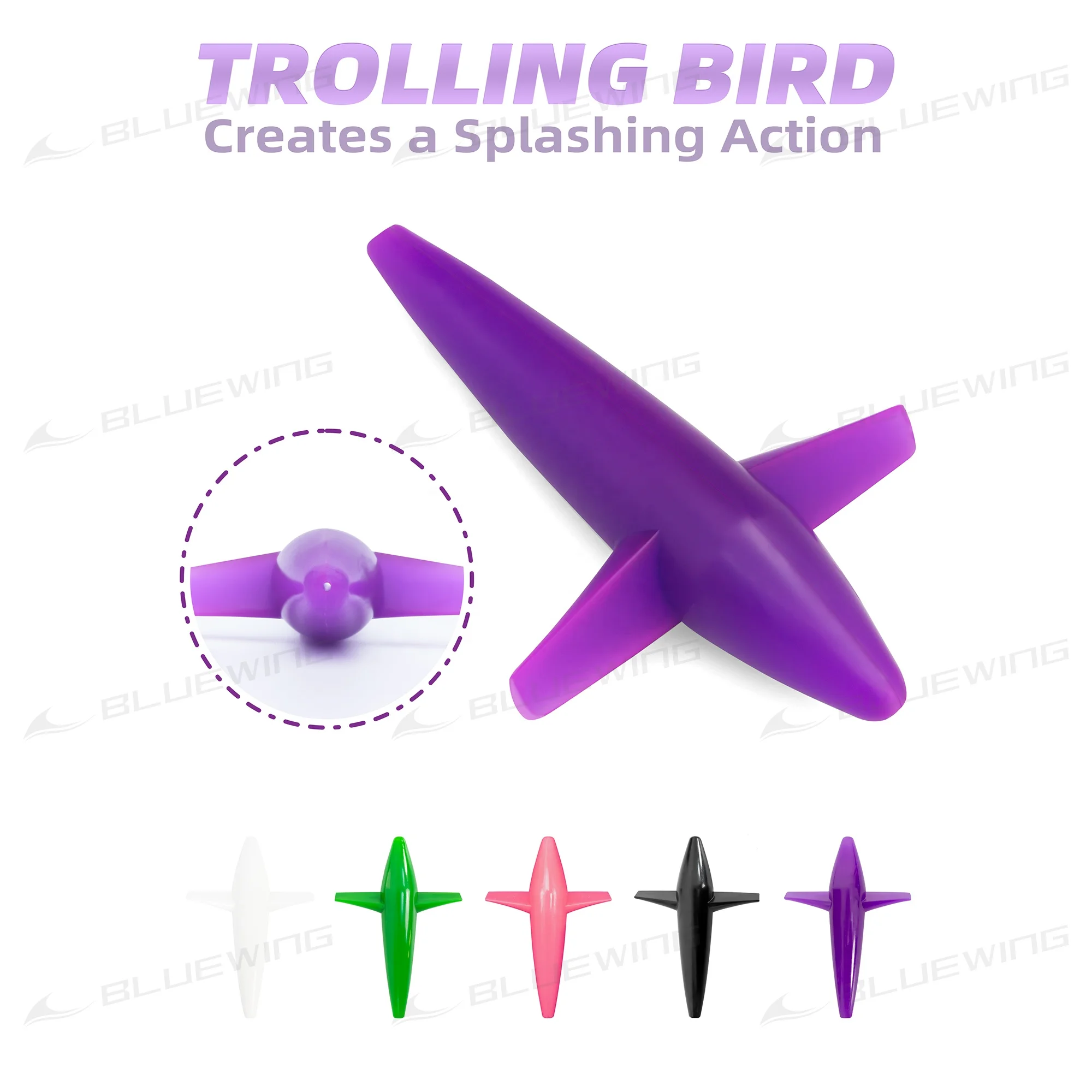 Big Game Daisy Chain Trolling Bird Squid Lures - Fishing Teasers for Marlin, Sailfish, and Tuna